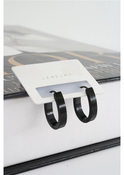 Kadın 316 L Paslanmaz Çelik 2,5 cm Elips Model Küpe fiyatları