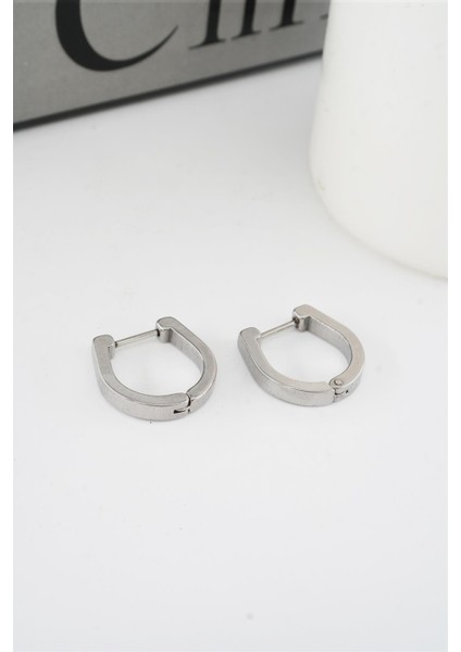 Kadın 316 L Paslanmaz Çelik 1.8 cm Oval Model Küpe fiyatları