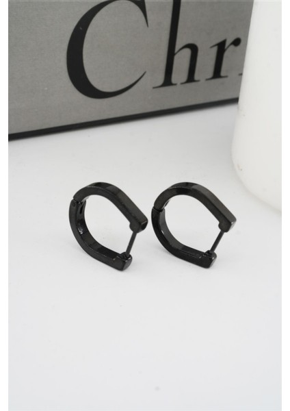 Kadın 316 L Paslanmaz Çelik 1.8 cm Oval Model Küpe