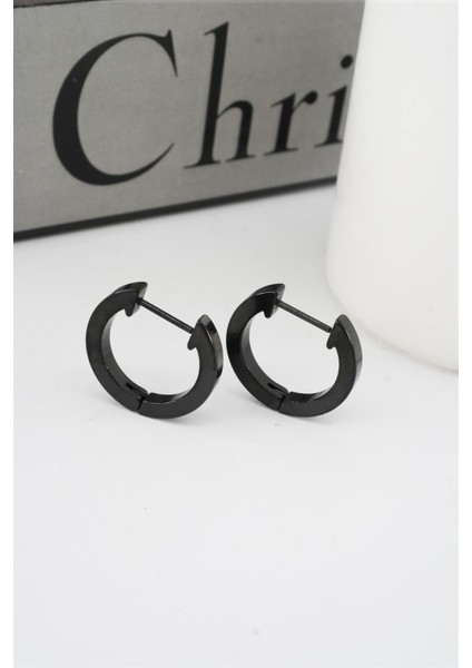 Kadın 316 L Paslanmaz Çelik 2 cm Oval Model Küpe