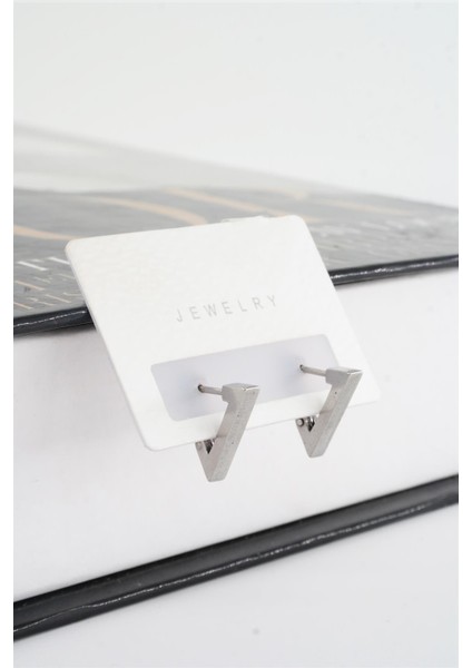 Unisex 316 L Paslanmaz Çelik 1.5 cm Üçgen Model Küpe fiyatları