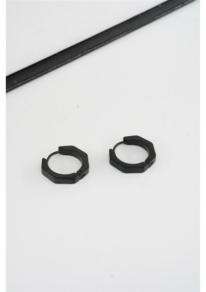 Kadın 316 L Paslanmaz Çelik 1.8 cm Beşgen Model Küpe modelleri