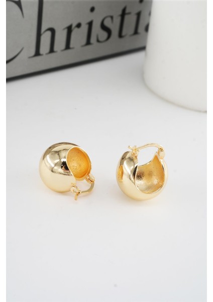 Kadın Vip Seri 1.8 cm Oval Model Küpe