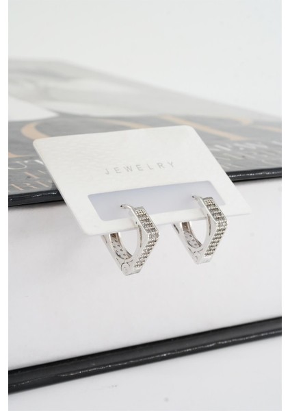 Kadın Vip Seri Zirkon Taşlı 1.6 cm Kare Model Küpe fiyatları