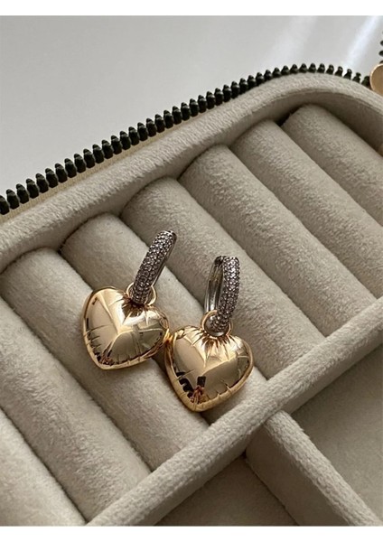 Kadın Vip Seri Kalp Figürlü Balon Küpe Seti modelleri