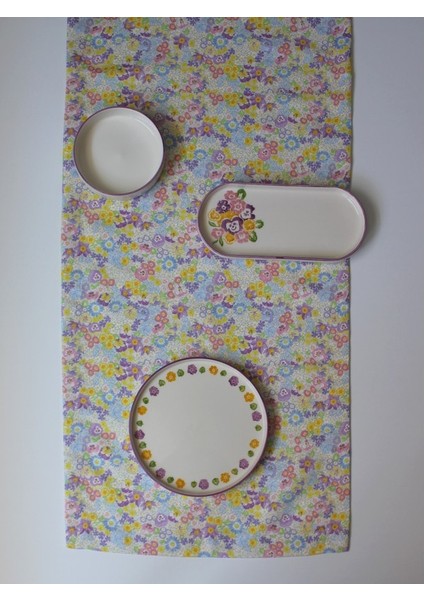 Spring Süet Çiçekli Runner 40X140CM fiyatları
