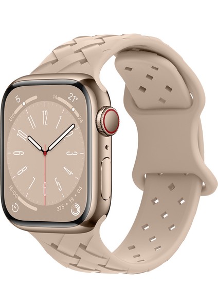 Apple Watch (Seri 10 42mm ) 9 8 7 6 5 4 3 2 Se Uyumlu (38/4041)MM Yeni Desen Silikon Kordon fiyatları