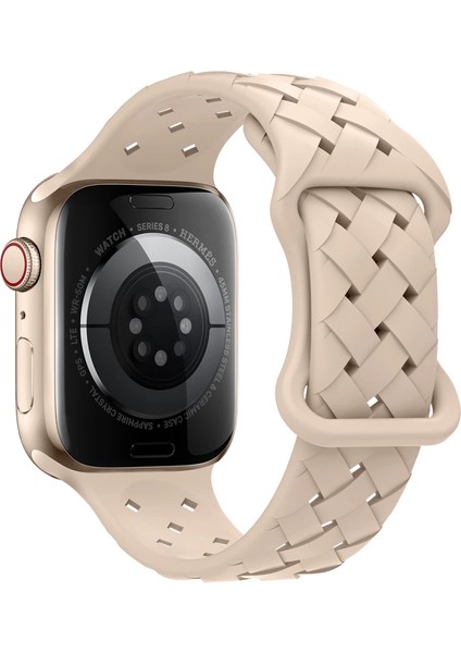 Apple Watch (Seri 10 42mm ) 9 8 7 6 5 4 3 2 Se Uyumlu (38/4041)MM Yeni Desen Silikon Kordon modelleri