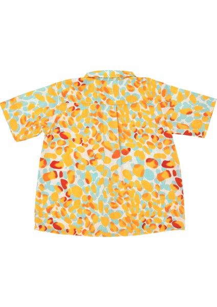 Unisex Renk Bloklu Yazlık Gömlek fırsatları