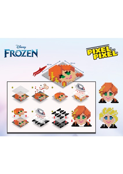 Disney Frozen Boncuk Aktivite Seti 2in1-Pixel Pixel B216-01