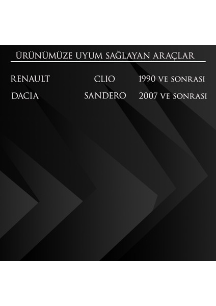 Renault Clio, Dacia Sandero Için Iç Açma Kapı Kolu-Sağ