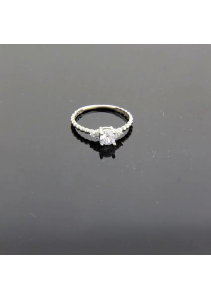 925 Ayar Gümüş Modern Zirkon Taşlı Kadın Yüzük - Silver modelleri