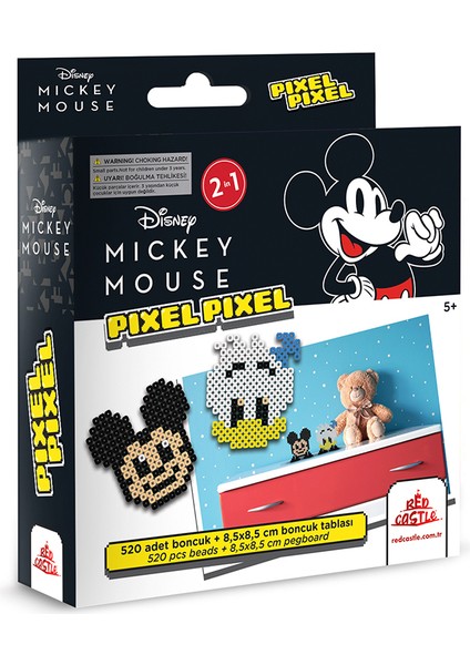 Disney Mickey Mouse Boncuk Aktivite Seti 2in1-Pixel Pixel B216-03