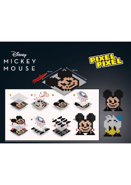 Disney Mickey Mouse Boncuk Aktivite Seti 2in1-Pixel Pixel B216-03