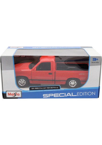 1993 Chevrolet 454 Ss Pick-Up Model Araba 1/24 - Kırmızı