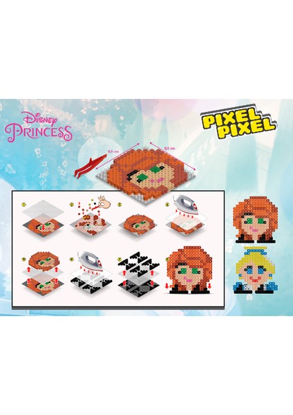 Disney Princess Boncuk Aktivite Seti 2in1-Pixel Pixel B216-05