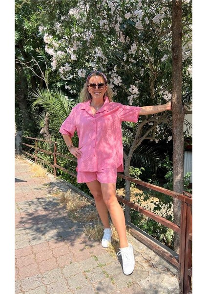 Gofre Gömlek Şort Takım fırsatları