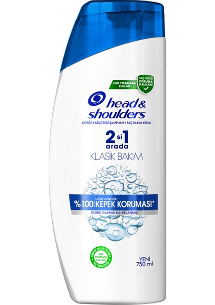 Head & Shoulders Klasik Bakım Kepek Karşıtı 750ML Günlük Kullanım Şampuan