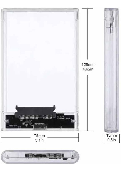 Sata SSD ve 2.5 Inch Notebook Harddiskleri Taşınabilir Harddiske Çeviren Kutu Yüksek Hızlı 2tb USB 3.0 Için 2.5 Inç Sata Harici Sabit Disk SSD HDD Hard Disk Şeffaf Sabit Disk Kutusu