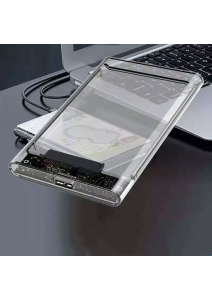 Sata SSD ve 2.5 Inch Notebook Harddiskleri Taşınabilir Harddiske Çeviren Kutu Yüksek Hızlı 2tb USB 3.0 Için 2.5 Inç Sata Harici Sabit Disk SSD HDD Hard Disk Şeffaf Sabit Disk Kutusu