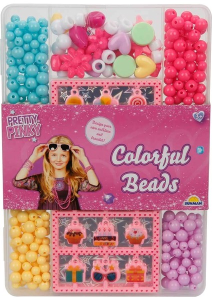 Pretty Pinky Renkli Boncuklar Seti