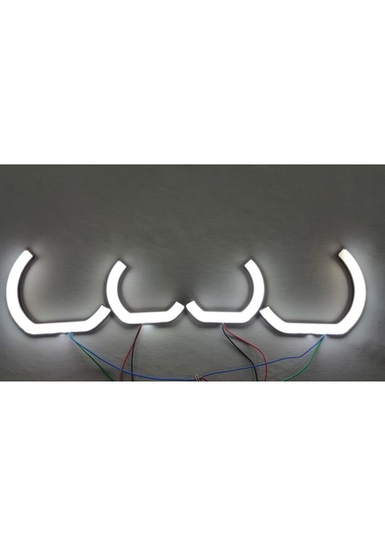 Uygunmarketcom, Citroen C4 L Tipi Rgb Angel Halka, 4 Adet, Far Içi Halka, Citroen Angel Far