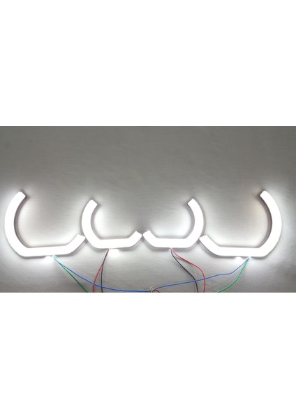 Uygunmarketcom, Citroen C4 L Tipi Rgb Angel Halka, 4 Adet, Far Içi Halka, Citroen Angel Far
