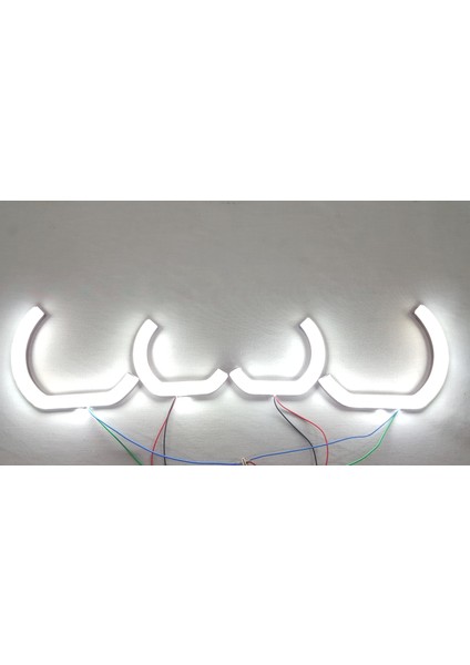 Uygunmarketcom, Citroen C4 L Tipi Rgb Angel Halka, 4 Adet, Far Içi Halka, Citroen Angel Far