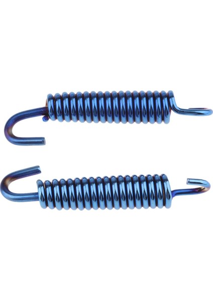 2pcs 65mm Motosiklet Paslanmaz Çelik Egzoz Borusu Yay Kanca Mavisi (Yurt Dışından) fırsatları
