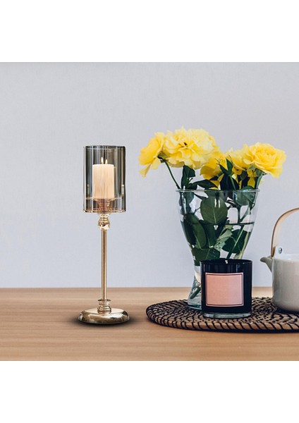 Sütun Mum Tutucu Stand Candelabra Şamdan Düğün Dekoru L (Yurt Dışından) fırsatları