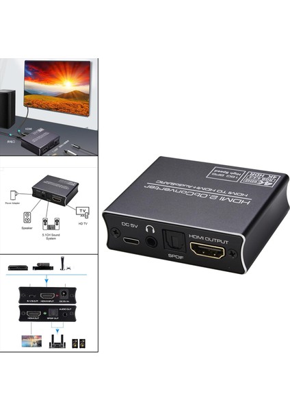 Audio Extractor Optical, 4k60ps5'E 3,5 Mm Adaptöre Optik (Yurt Dışından)