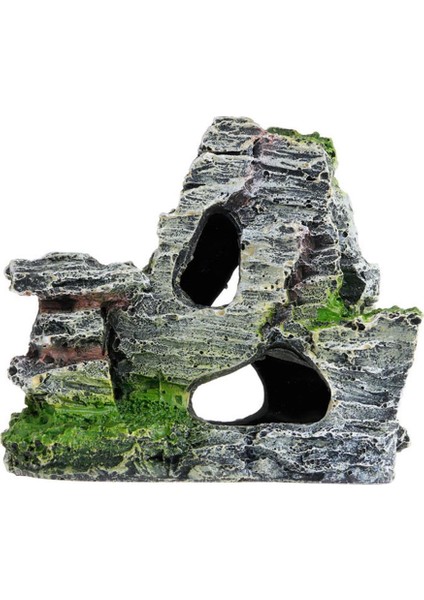 Doğal Akvaryum Dağ Süslemesi Balık Tankı Dekoru Taş Mağarası Görüntüleme 10x5.5x9cm (Yurt Dışından)