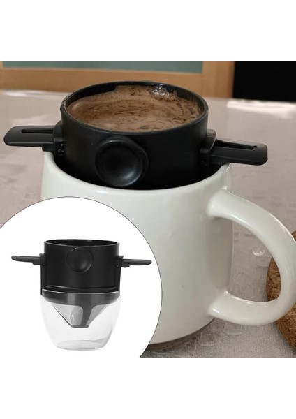 Katlanabilir Kahve Damlatıcı 1-2 Su Bardağı Kahve Makinesi Kahve Dripper Fincan Kamp Siyahı Için (Yurt Dışından) fırsatları