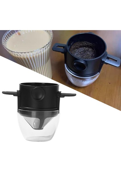 Katlanabilir Kahve Damlatıcı 1-2 Su Bardağı Kahve Makinesi Kahve Dripper Fincan Kamp Siyahı Için (Yurt Dışından) indirimleri