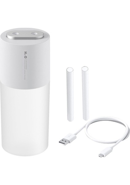 Taşınabilir Masa Nemlendirici, Nemlendirici, 2 Sis Modu, Usb Çift Sprey Için Şarj Edilebilir / Kablolu 400ml Usb Kablolu Beyaz (Yurt Dışından)