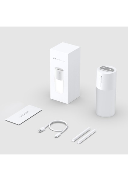 Taşınabilir Masa Nemlendirici, Nemlendirici, 2 Sis Modu, Usb Çift Sprey Için Şarj Edilebilir / Kablolu 400ml Usb Kablolu Beyaz (Yurt Dışından)