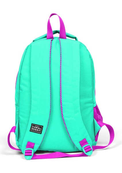 Kids Su Yeşili Pembe Simli Flamingo Desenli Usb'li 2'li Okul Çanta Seti SET0223411 fırsatları