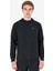 Siyah Erkek Fermuarlı Kapüşonlu Sweatshirt 23N-1115 1