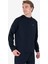Lacivert Erkek Fermuarlı Kapüşonlu Sweatshirt 23N-1115 1