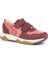 Hakiki Deri Bordo Pembe Kız Çocuk Sneakers Spor Ayakkabı 2