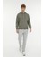 M-SN73 Basıc Hoodie 3fx Haki Erkek Sweatshirt 3