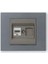 Grano Metalik Cat6 RJ45 Prizi Antrasit + Füme Çerçeve 1