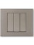 Grano Metalik Üçlü Anahtar Antrasit + Antrasit Çerçeve 1