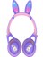 Bugs Bunny Tavşan Kulaklık Bluetooth Mikrofonlu Renkli LED Işıklı Rabbit Kulaklık 1