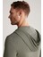 Slim Fit Haki Kapüşonlu Ince Hırka 3