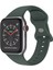 Apple Watch 1, 2, 3, 4, 5, 6, 7, 8, Se Silikon Kordon Kayış - M-L Beden 42/44/45MM - Haki 1