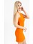 Bisiklet Yaka Fitilli Basic Mini Elbise, Orijinal Elbise, Günlük Rahat Elbise, Esnek Elbise 4