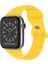 Apple Watch 1, 2, 3, 4, 5, 6, 7, 8, Se Silikon Kordon Kayış - M-L Beden 42/44/45MM - Sarı 1