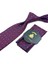 Bordo Küçük Desen Mendilli Klasik Kravat KK11893 2