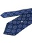 Lacivert Puantiye Desen Mendilli Klasik Kravat KK11811 3